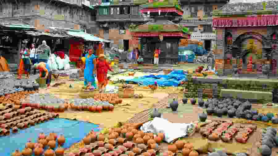 Pottery Square of Bhaktapur, Nepal