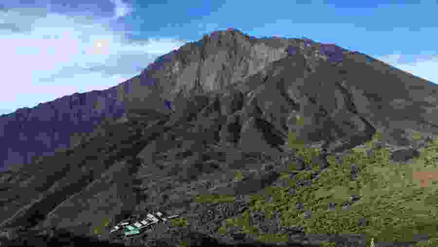 Hike at scenic Mount Meru