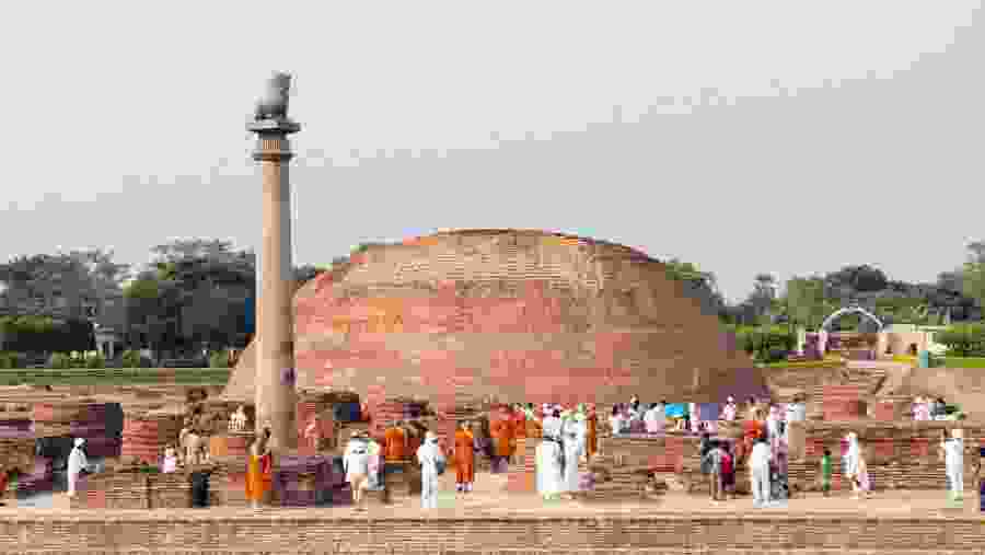 Ashoka Pillar located at Kutagarasala Vihara in Vaishali