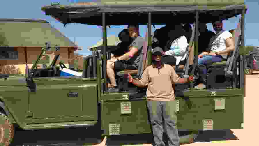 Travelers in Tanzania