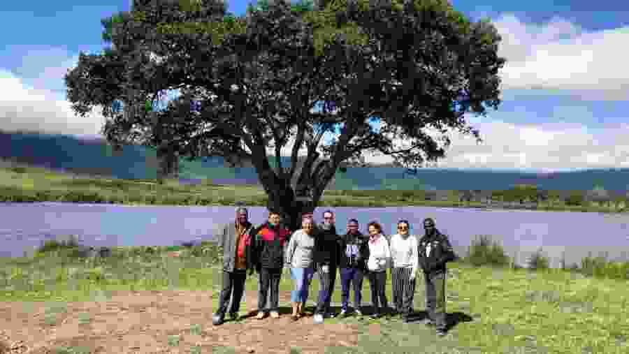 Tourists at Ngorongoro Crater