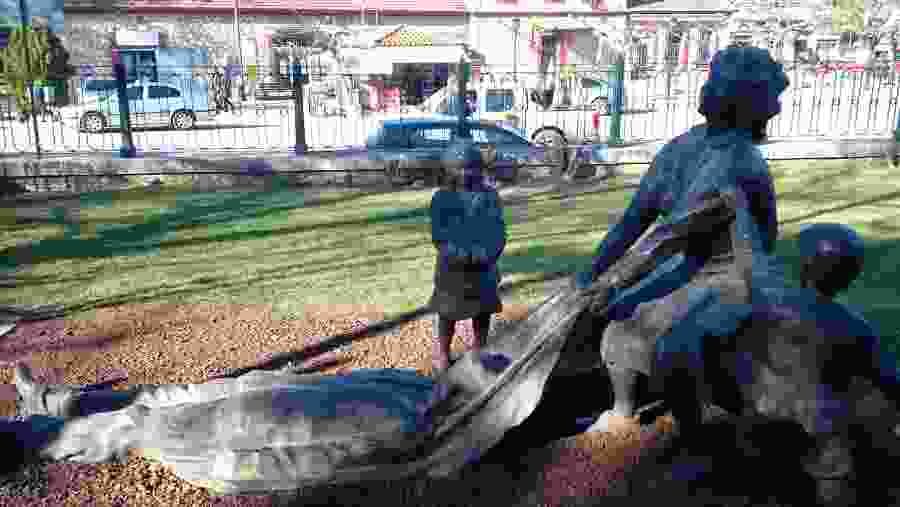 Statue Outside the Memorial Museum of Kalavryta