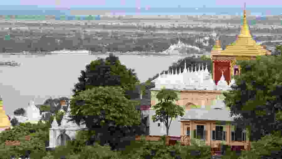 Watch the sunset over the Ayawaddy River