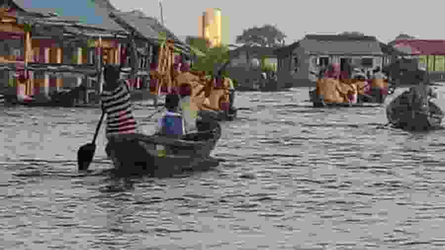 Students going to school