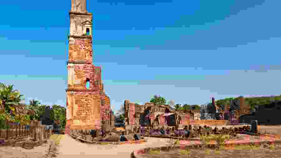Augustine ruins in Old Goa.