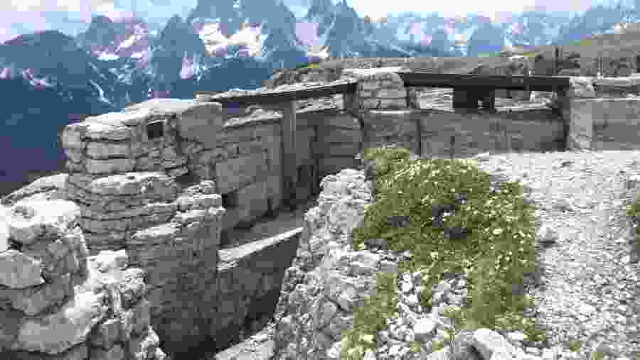 Battlefields in Dolomites