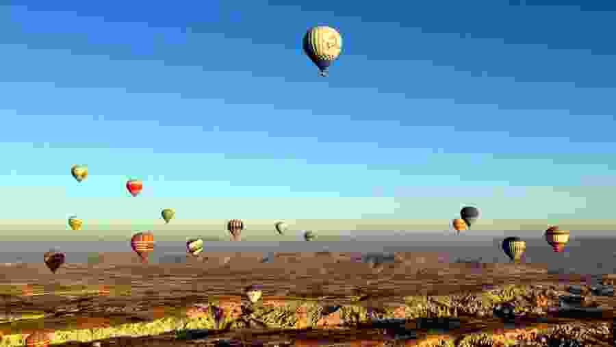 Hot air balloon ride over Cappadocia