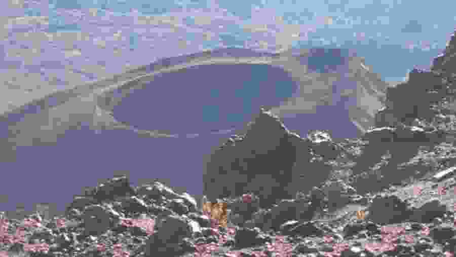 Marvel at the view of Meru Crater