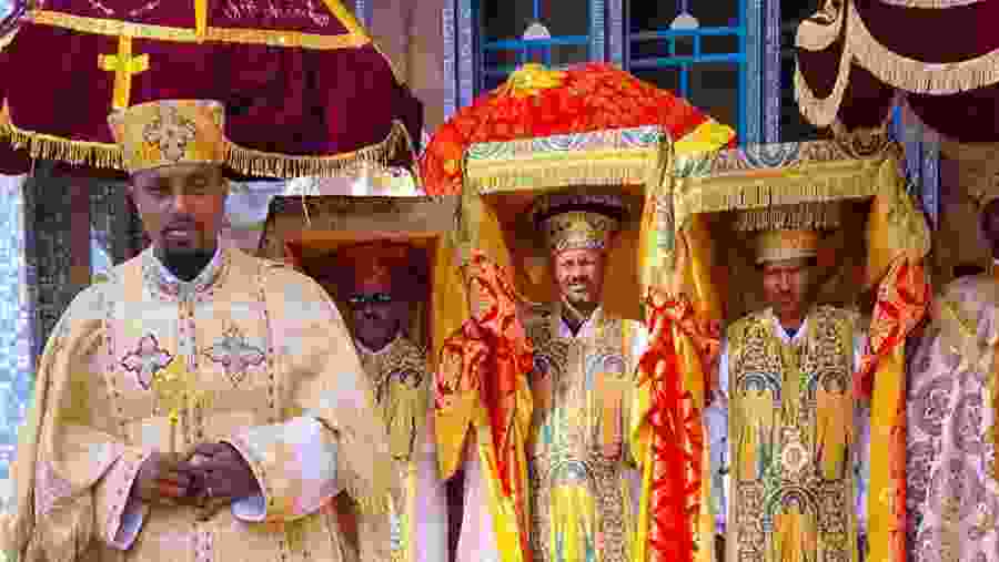 Religious ceremony of the Ethiopian Orthodox Tewahedo Church