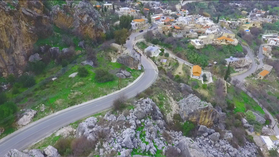 Aerial view of the village 