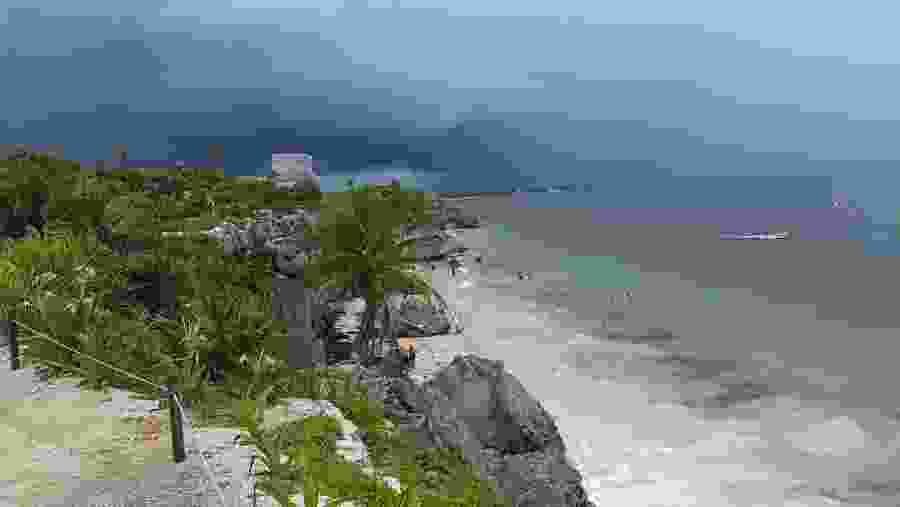 Beachside view near the Ruins