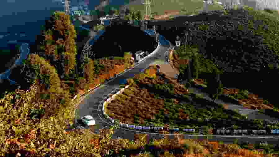 Scenic drive in Darjeeling