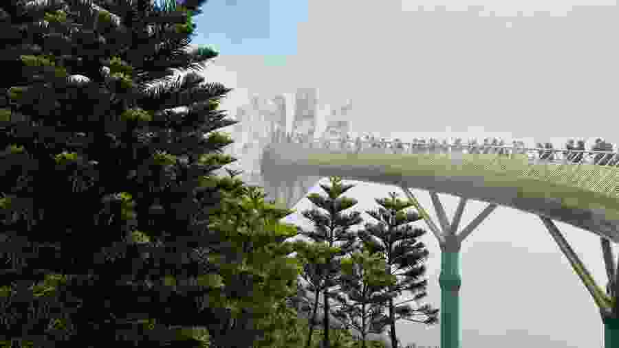 Close-up of Golden Bridge