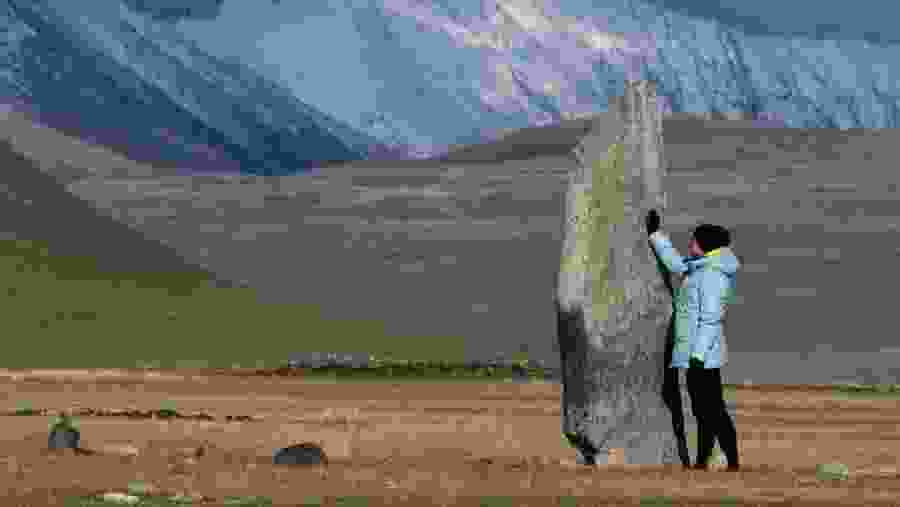 Ancient graves in the Yustyd River Valley 