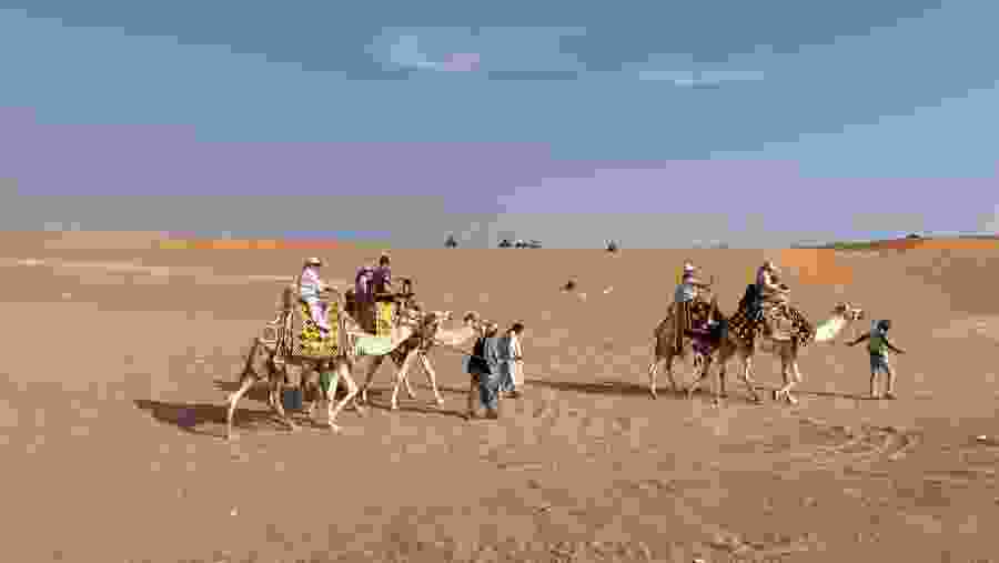 Camel riding at the Red Sands