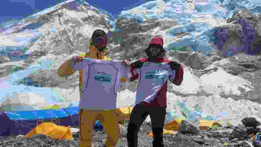 Camping at the peak