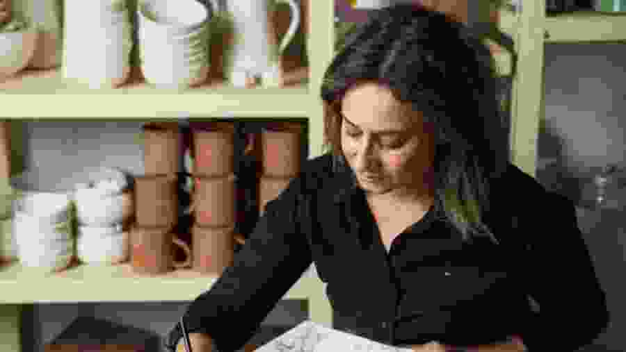 Ceramics class in Aegina