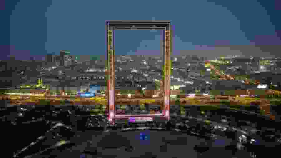 Nightview of Dubai Frame