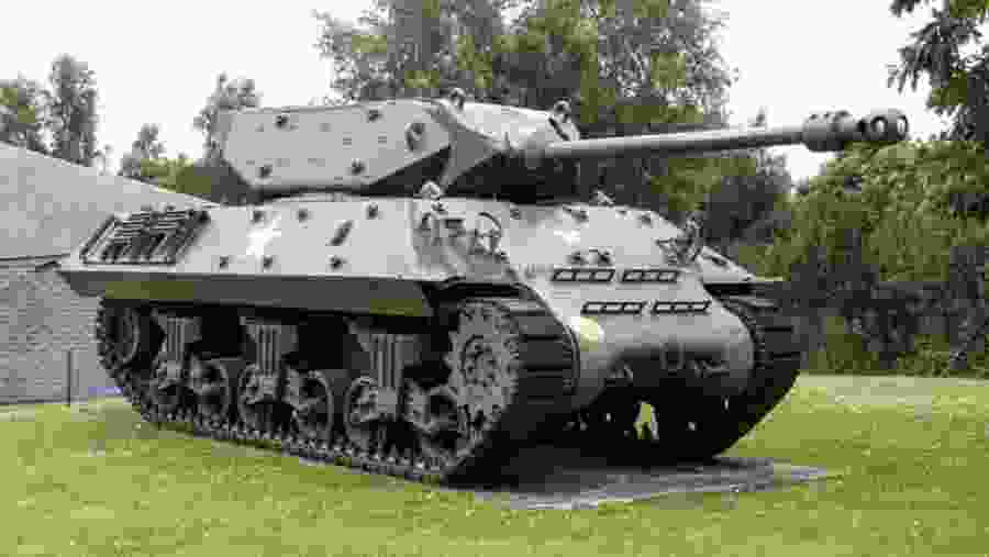 A Tank in Bastogne, Luxembourg
