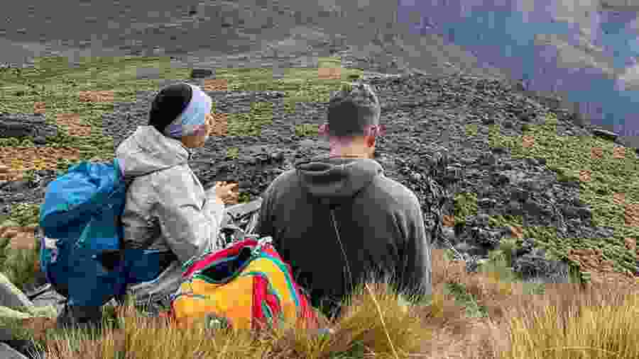 Traverse through Mount Kenya