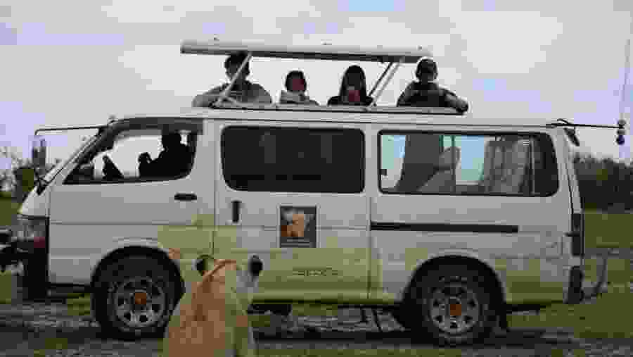Travellers in the Maasai Mara National Reserve