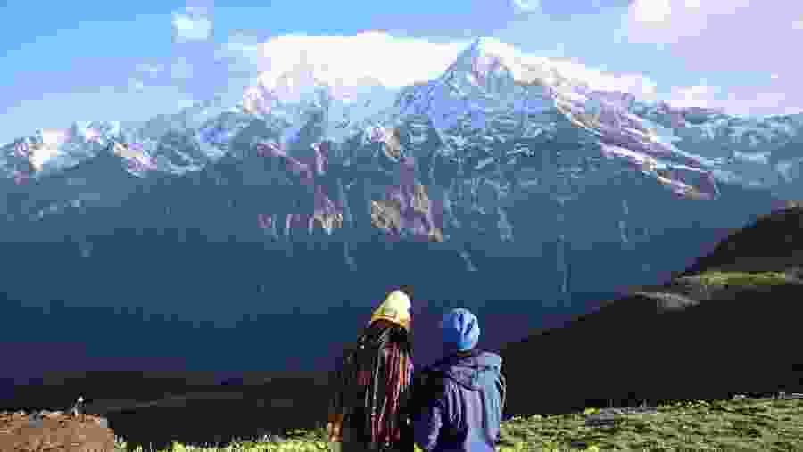 Snow-capped mountains