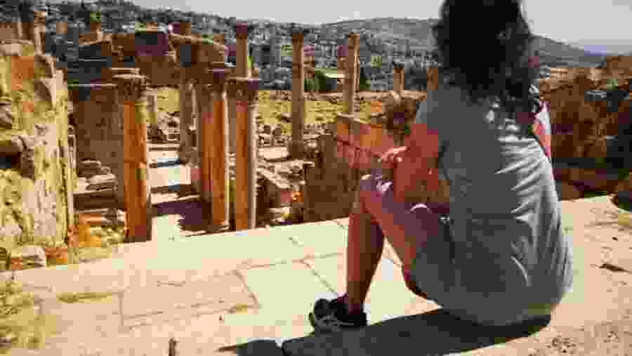 The ruins of Jerash