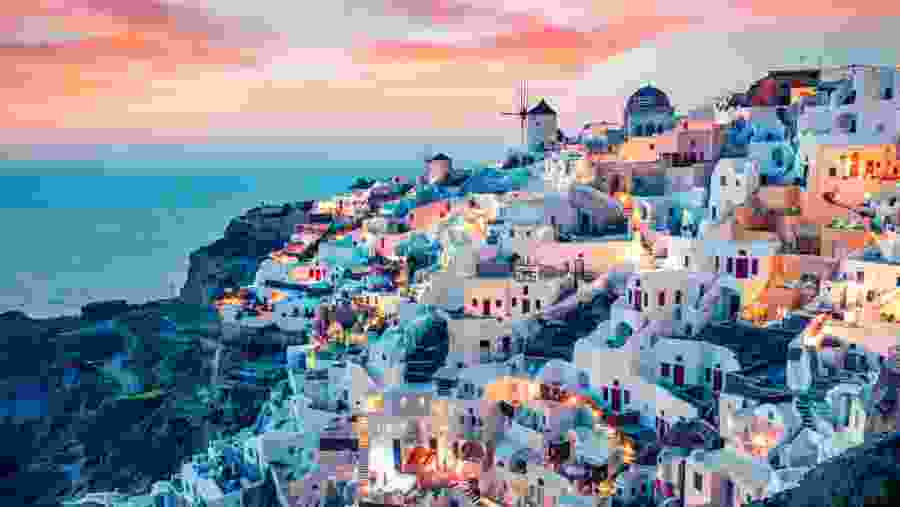 Santorini Aerial View