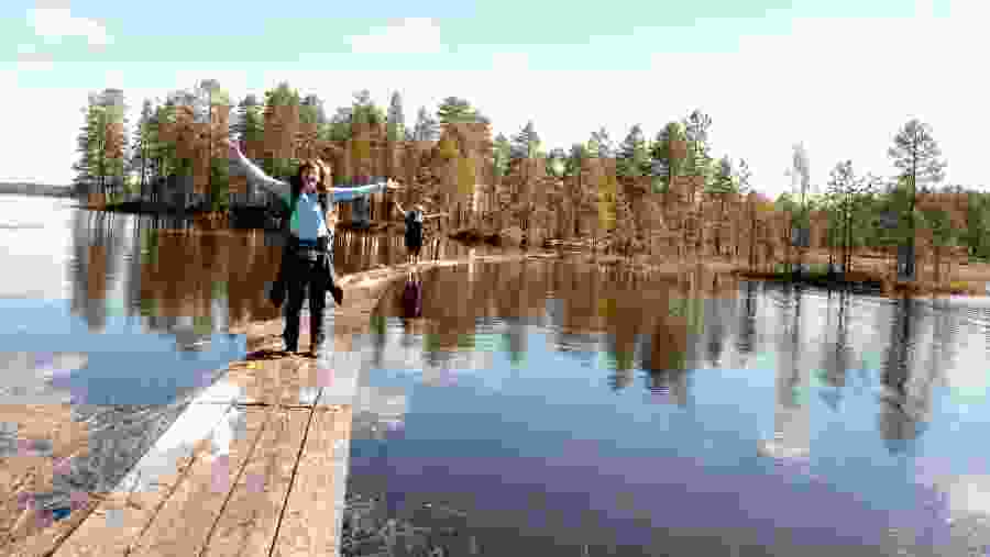 Hiking in Posio, Finland