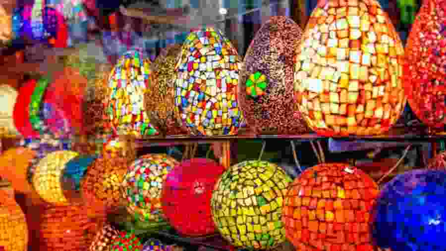 Colorful lamps
