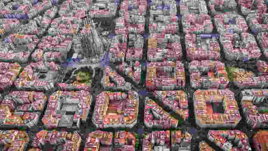 L'Eixample Aerial View