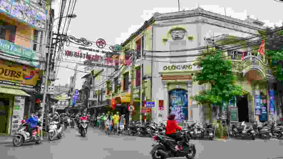 Walk down the local streets of Hanoi