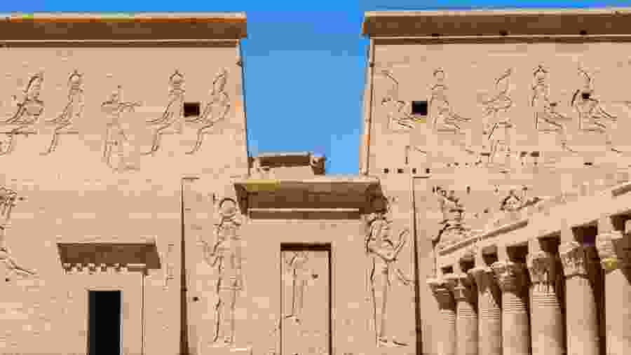 Second Pylon From The Forecourt Temple Of Isis
