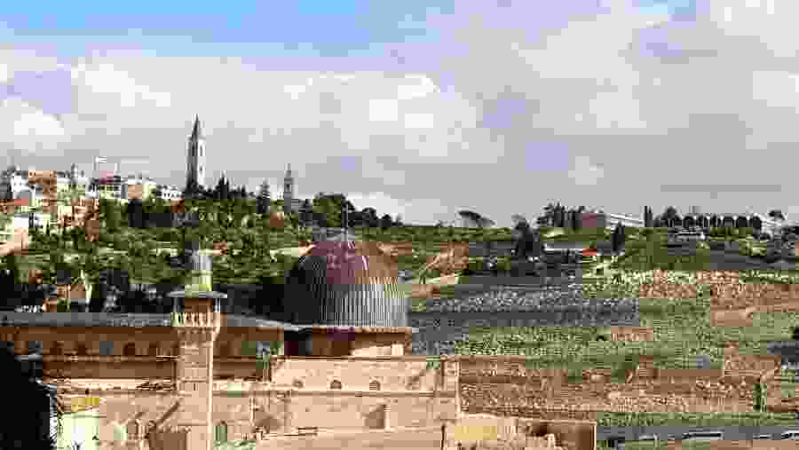 Mount of Olives and Al-Aqsa Mosque