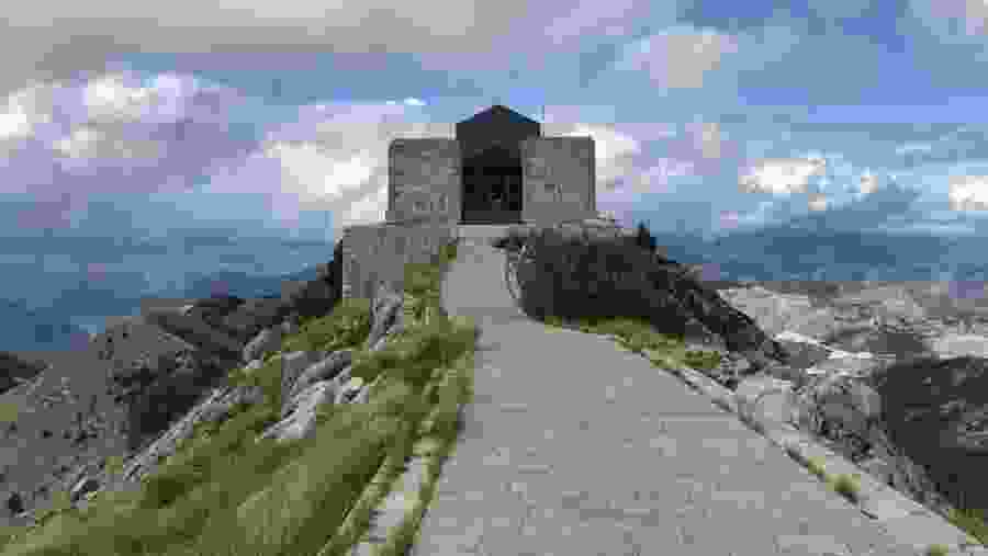 Cetinje & Lovcen Mausoleum from Podgorica