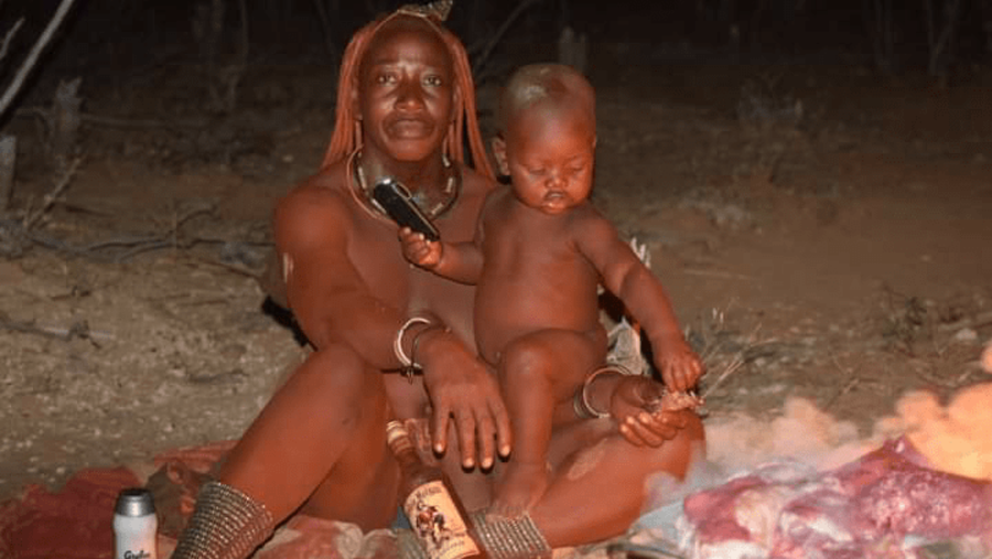 Locals of Ovahimba Village, Namibia