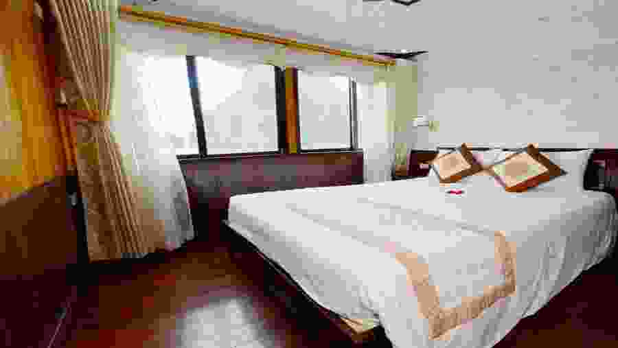 Deluxe cabin of the Cruise Boat in Vietnam