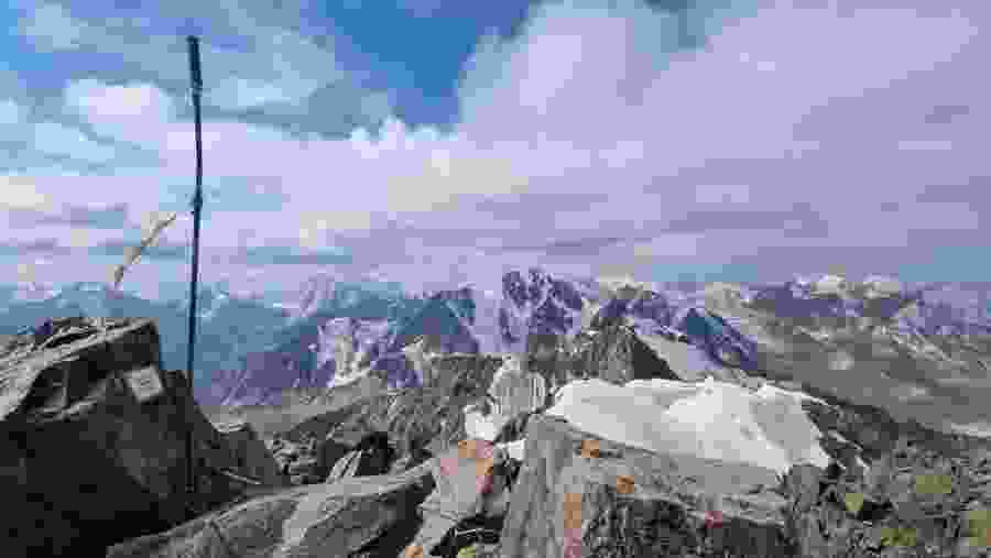 Peak Komsomol climb, 4376m