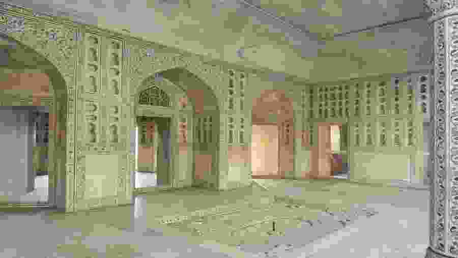 Interior Architecture of Agra Fort, Agra, India