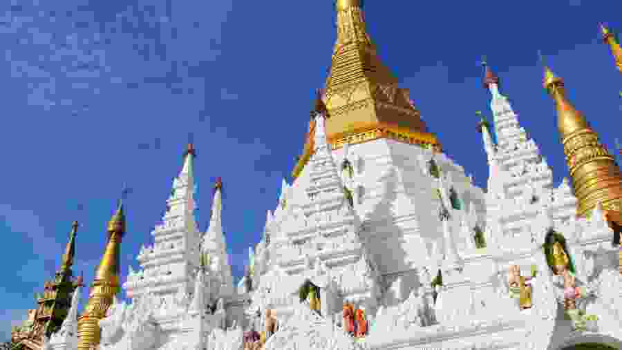 Visit the beautiful Shwedagon Pagoda in Myanmar