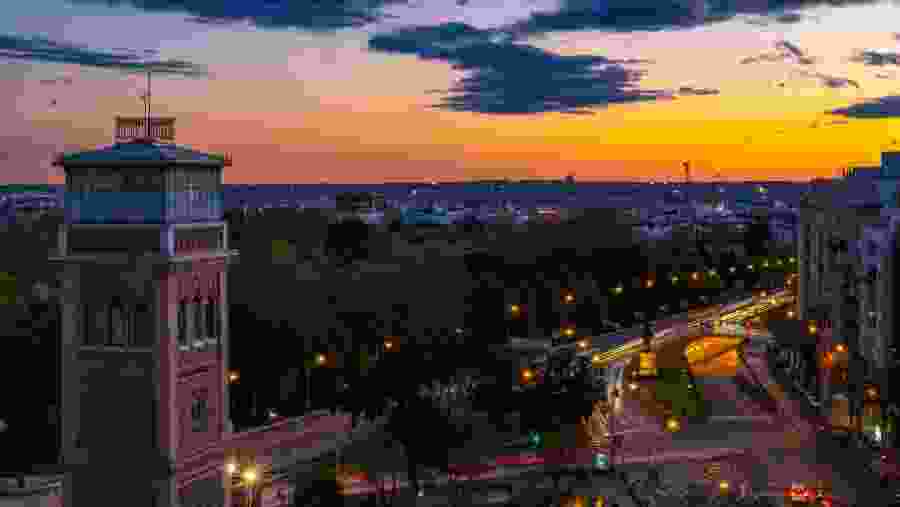 Sunset in Madrid