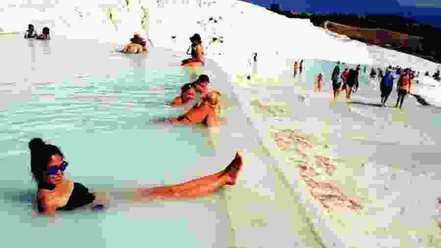 Travertines of Pamukkale (thermal pools)