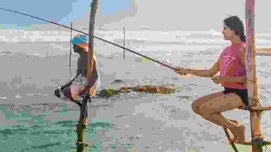 Stilt Fishermen At Weligama