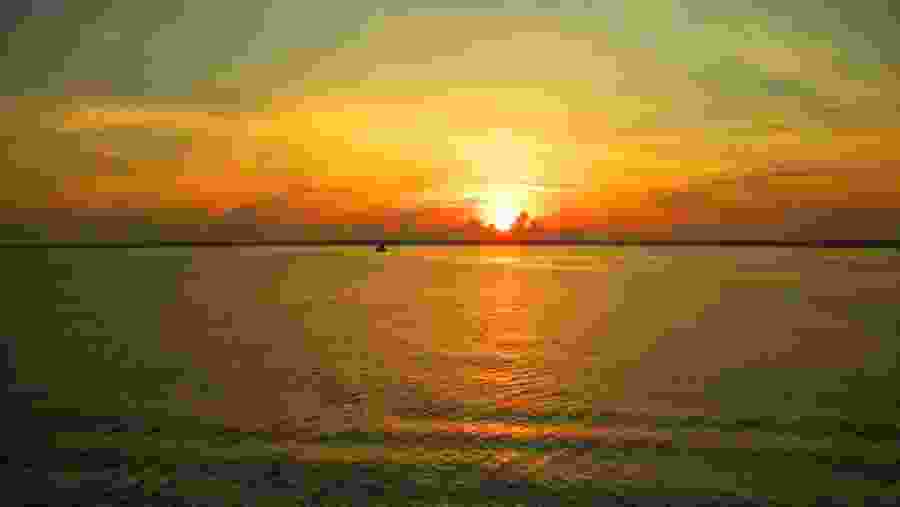 Sunset at Cuyabeno river