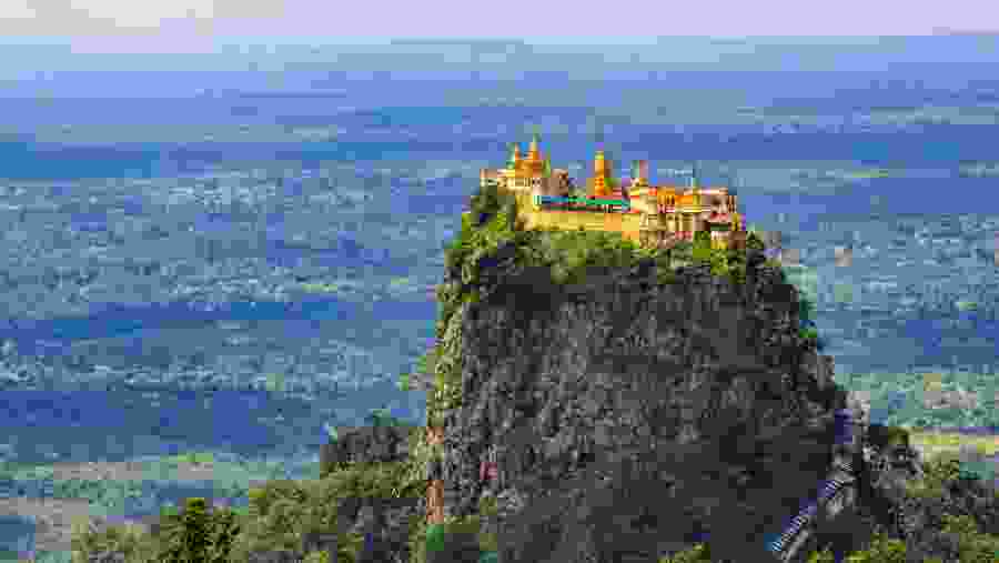 Mount Popa in Central Mayanmar