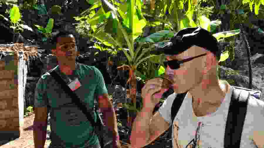 Enjoying the Cape Verdean Grogue