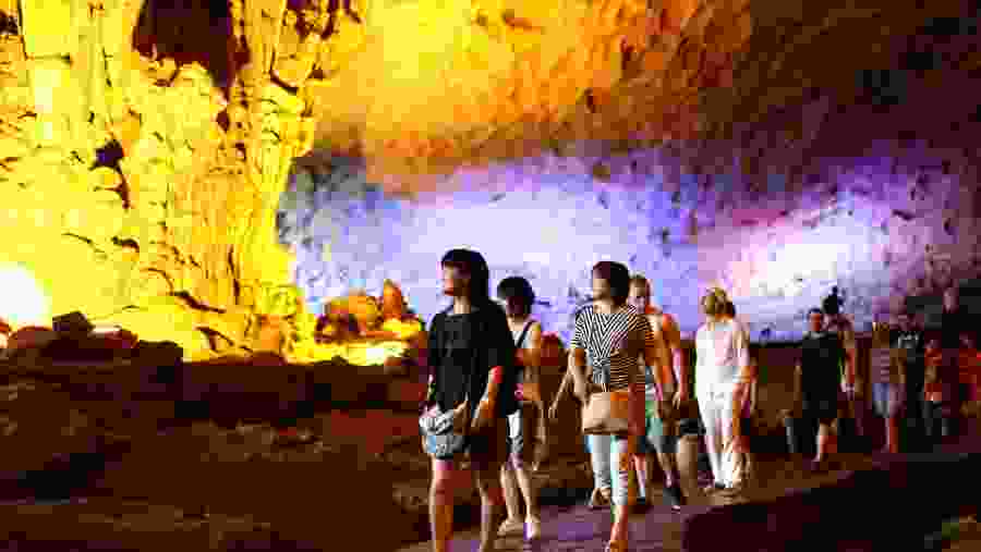 Exploring Caves along Halong Bay