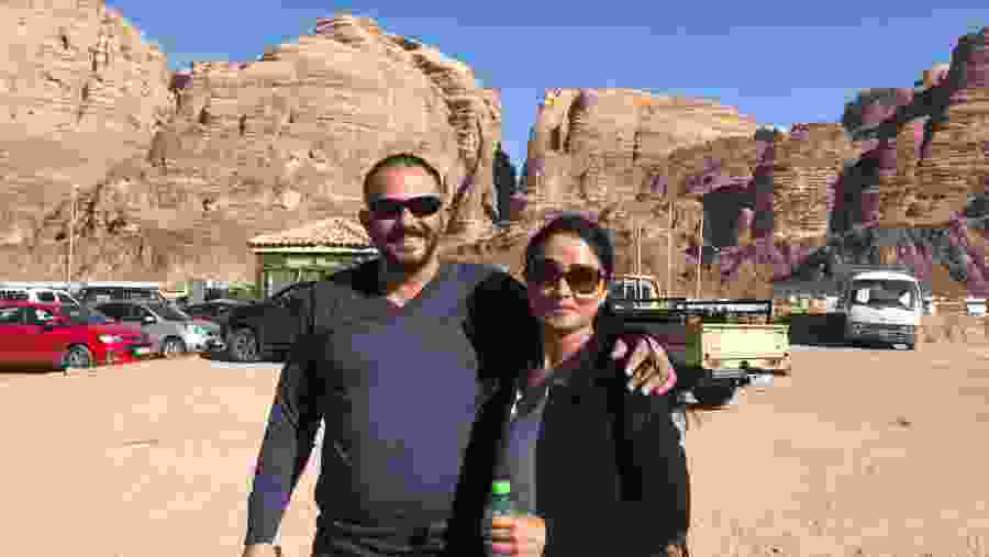 Tourists enjoying the tour