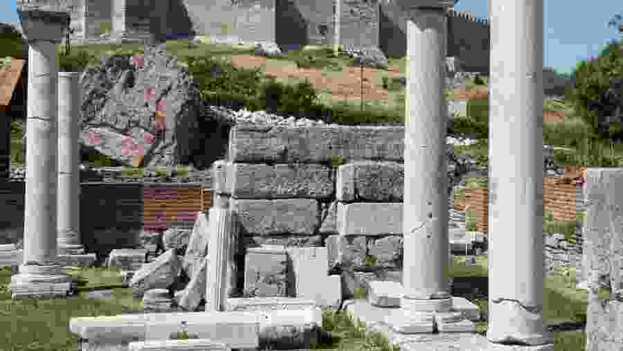 Ancient roman ruins in Ephesus