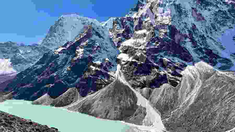 Views of the mountain peak